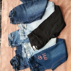 Girls Size 7 Jeans Bundle 7+2 bonus  pairs